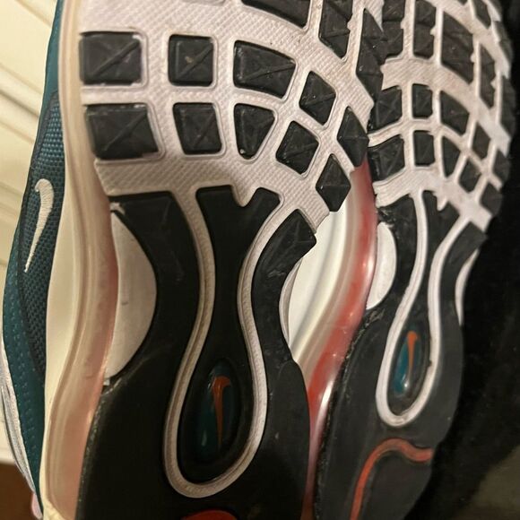 Nike Air Max 97 GS Rainforest/White-Team Orange 921522 300 Size 5.5Y - Picture 3 of 11